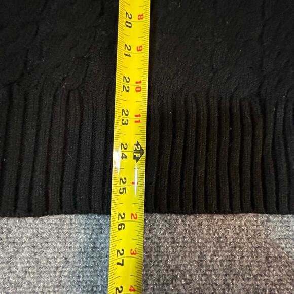 Calvin‎ Klein Jeans Turtle Neck Sleeveless Cable Knit Sweater Vest Size S - Picture 4 of 5